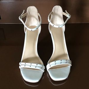 White Dressy High Heel Sandals